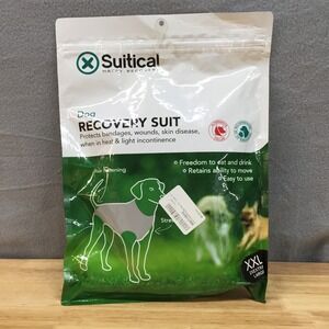 Suitical Dog Recovery Suit Black Size XXL Full Body Protective Shirt ECollar Alt